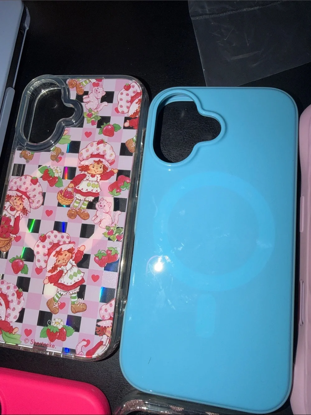 kate spade Pink & Blue Floral and Glitter iPhone Case Lot